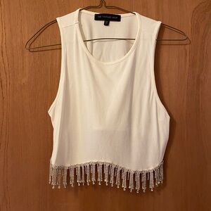 White cropped tank top, only worn a few times